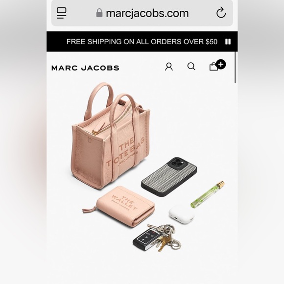 MARC JACOBS CEMENT THE LEATHER
CROSSBODY TOTE BAG - Picture 13 of 13